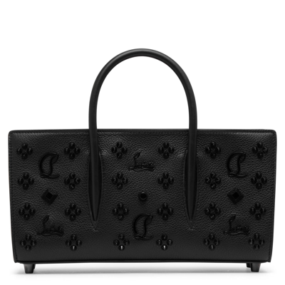 Shop Christian Louboutin Paloma S Baguette Loubinthesky Black Leather Bag