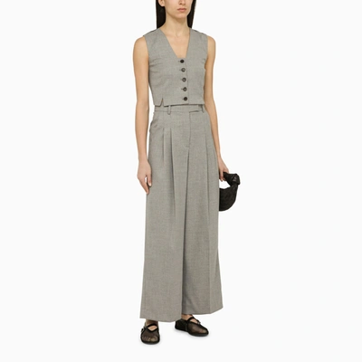 Shop By Malene Birger Cymbaria Grey Wide Trousers
