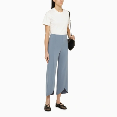 Shop By Malene Birger Light Blue Normann Trousers With Slits