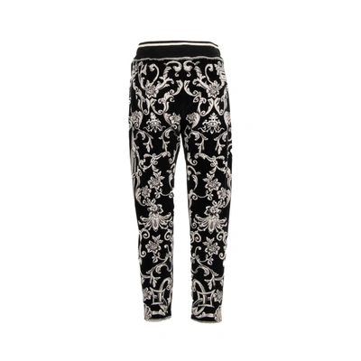 Shop Dolce & Gabbana Velvet Jogging Pants