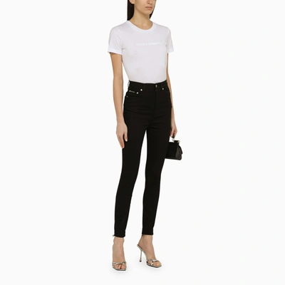 Shop Dolce & Gabbana Dolce&gabbana Black Denim Audrey Skinny Jeans