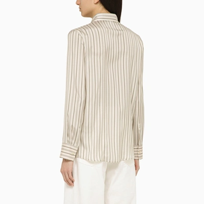Shop Etro Striped Silk Shirt
