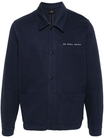 Shop Ps By Paul Smith Ps Paul Smith Workwear Jacket In Blue