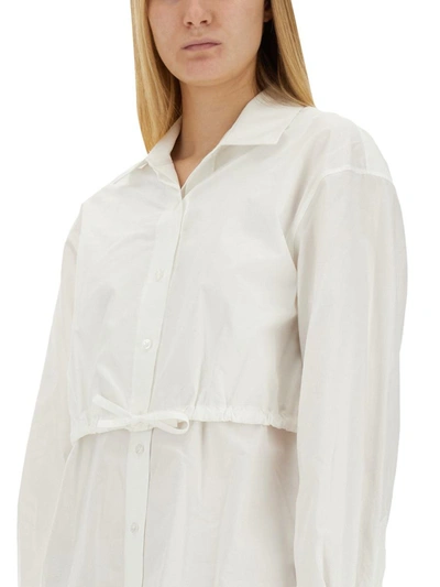 Shop Alexander Wang T T By Alexander Wang Shirt Dress In White