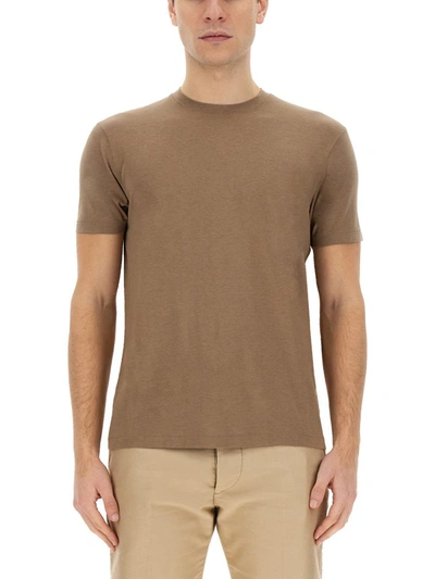 Shop Tom Ford Basic T-shirt In Brown
