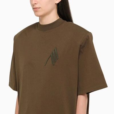 Shop Attico The  Topaz T Shirt With Maxi Shoulders