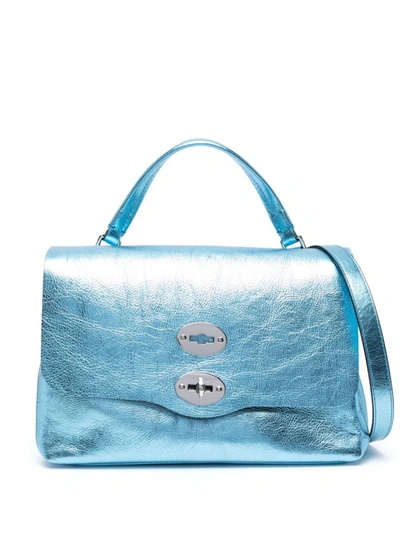 Shop Zanellato Postina S Cortina Handbag In Blue