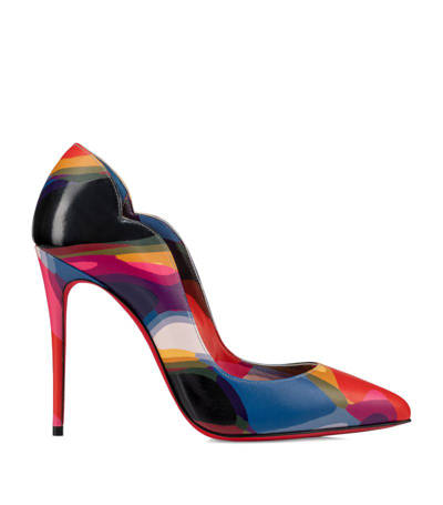 Shop Christian Louboutin Hot Chick Leather Pumps 100 In Multi