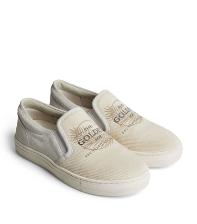 Shop Brunello Cucinelli Canvas And Suede Sneakers In Neutrals