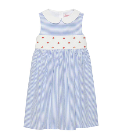 Shop Trotters Smocked Tilly Dress (2-5 Years) In Blue