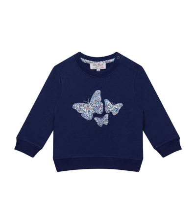 Shop Trotters Wiltshire Butterfly Sweatshirt (3-24 Months) In Purple