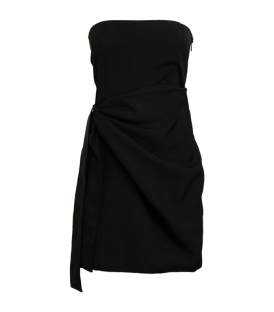 Shop Gauge81 Strapless Natal Mini Dress In Black