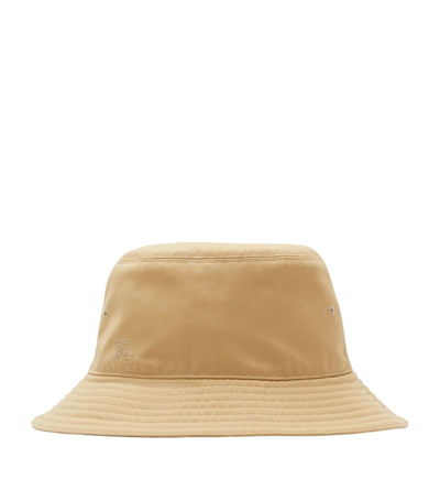 Shop Burberry Reversible Check Print Bucket Hat In Neutrals