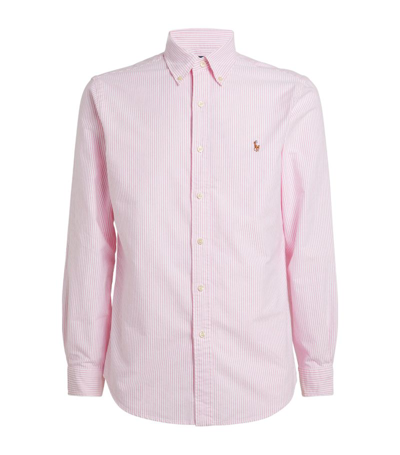 Shop Polo Ralph Lauren Cotton Striped Oxford Shirt In Multi