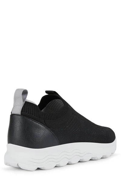 Shop Geox Spherica Slip-on Sneaker In Black Oxford