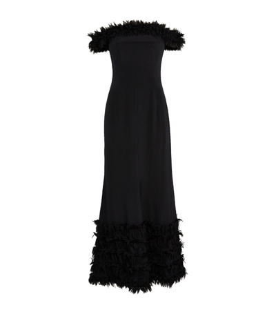 Shop Tove Off-shoulder Bodhi Maxi Dress In Black