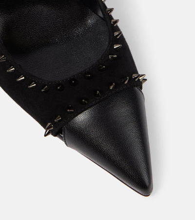Christian Louboutin Duvette Strass 70 Patent Leather Pumps In Black