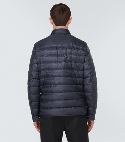Shop Moncler Tenibres Quilted Down Jacket In Blue
