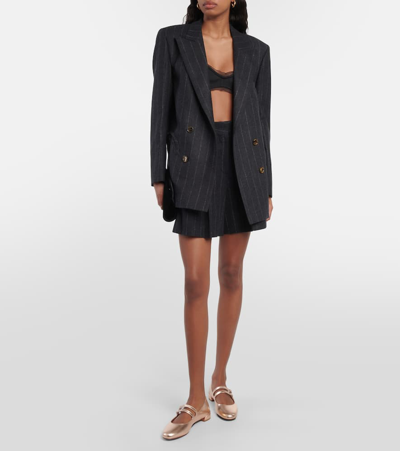 Christian Louboutin Sweet Jane Metallic-leather Flats In Pink