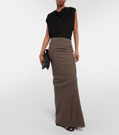 Rick Owens Virgin Wool Top In Black