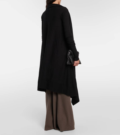 RICK OWENS LIDO VIRGIN WOOL WRAP CARDIGAN 