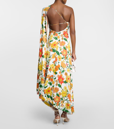 Stella Mccartney Floral-printed Asymmetric Maxi Dress In Multicoloured