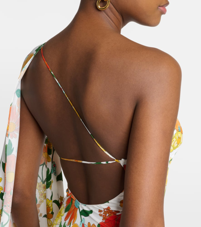Stella Mccartney Floral-printed Asymmetric Maxi Dress In Multicoloured