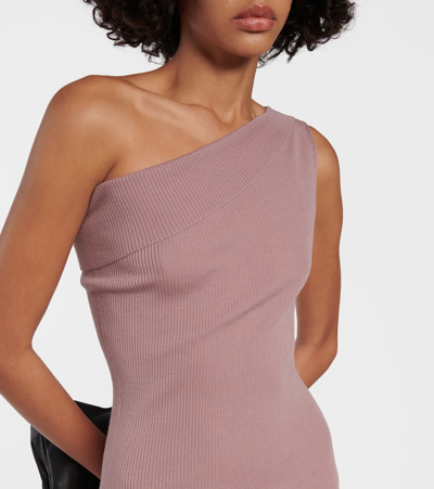Rick Owens Athena Virgin Wool Maxi Dress In Pink