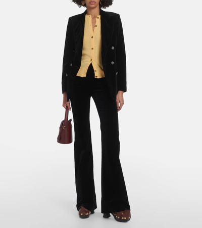 Etro Cable-knit Wool Cardigan In Yellow