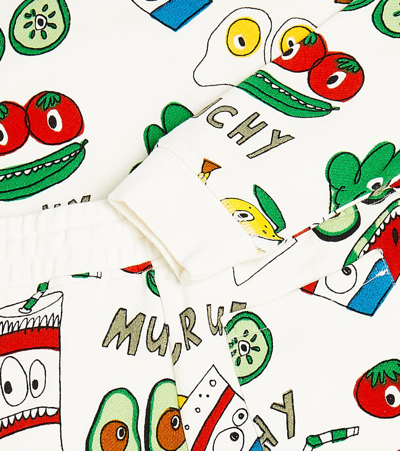 Stella Mccartney Printed Cotton Fleece Tracksuit In White