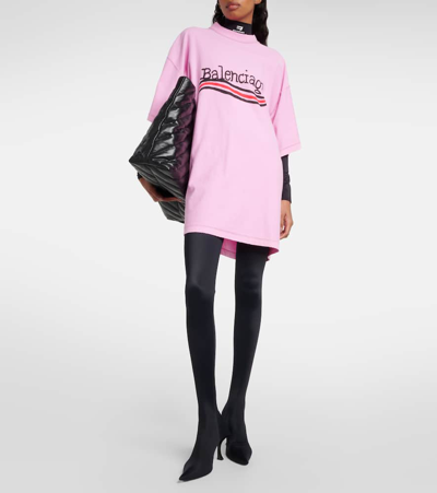 Balenciaga Hourglass Stretch-knit Over-the-knee Boots In Black
