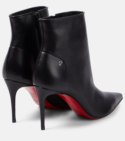 Shop Christian Louboutin Sporty Kate Leather Ankle Boots In Black