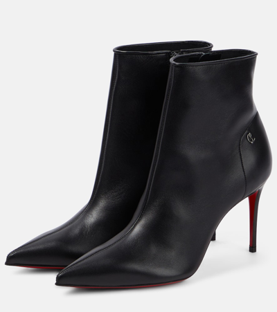 Christian Louboutin 100mm Miss Z Pointed-toe Stiletto Boots In Black