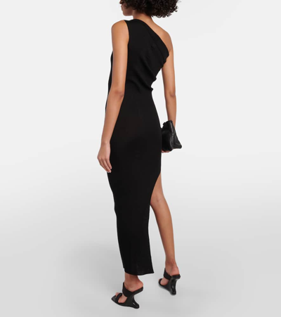Shop Rick Owens Athena Virgin Wool Maxi Dress In Black