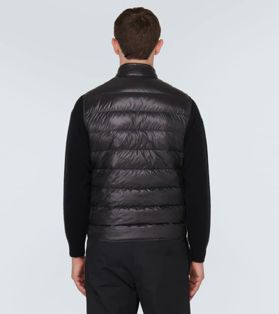 Shop Moncler Gui Quilted Down Vest In Black