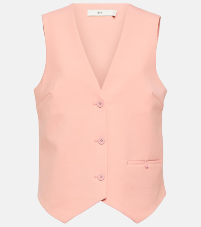 Shop Sir Dario Vest In Pink