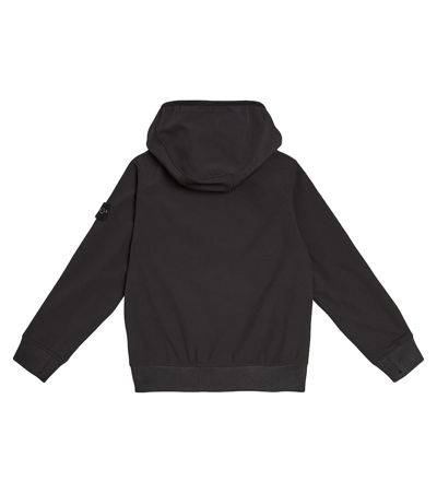 Shop Stone Island Junior Hooded Jacket In Black