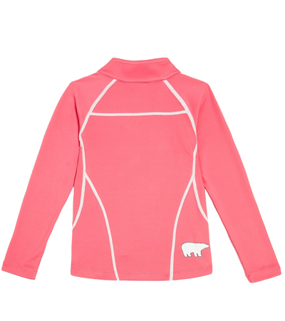 Shop Perfect Moment Polar Printed Fleece Half-zip Top In Pink