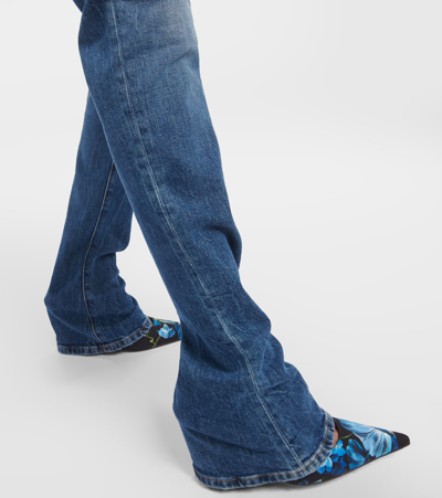 Shop Dolce & Gabbana High-rise Flared Jeans In Blue