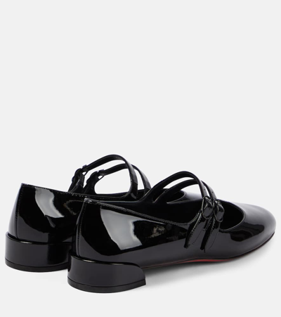 Shop Christian Louboutin Sweet Jane Patent Leather Mary Jane Shoes In Black