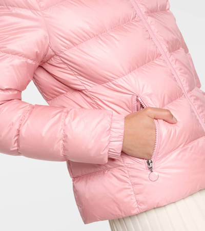 Shop Moncler Gles Quilted Down Jacket In Pink