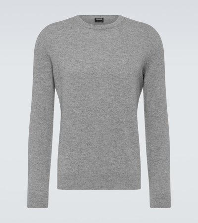 Shop Zegna Cashmere Sweater In Grey