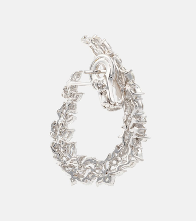 Yeprem 18kt Gold Earring With Diamonds In Silver
