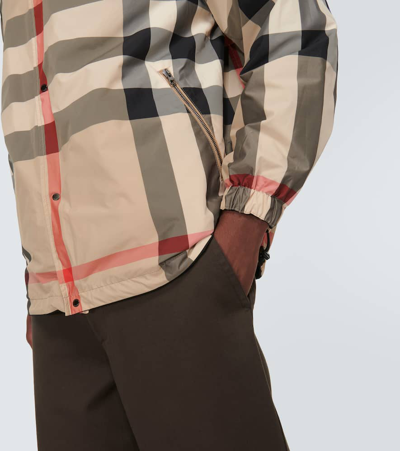 Burberry Black Polyester Sports Jacket In Green