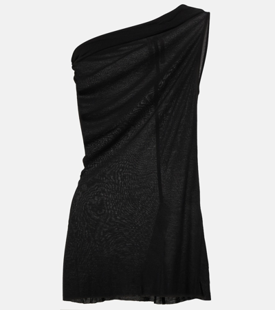 Rick Owens Athena One-shoulder Top - Women's - Elastane/cupro In Black