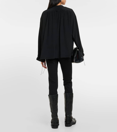 Shop Dorothee Schumacher Silk Blouse In Black