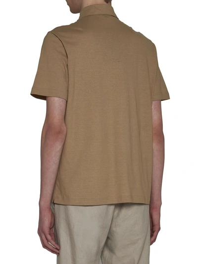 Shop Herno T-shirts And Polos In Sand
