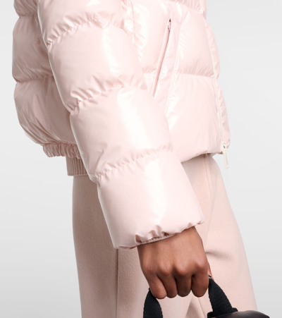Shop Moncler Andro Down Jacket In Pink