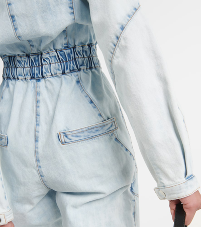 Shop Isabel Marant Kimea Denim Jumpsuit In Blue