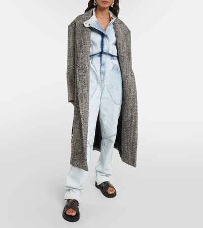 Shop Isabel Marant Kimea Denim Jumpsuit In Blue